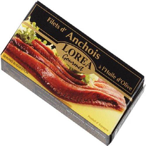 FLAT FILLETS OF ANCHOVIES IN OLIVE OIL(50G)